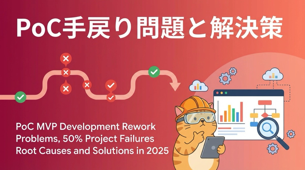 【2025年調査】PoC・MVP開発の手戻り問題｜50%超のプロジェクトで発生する原因と解決策