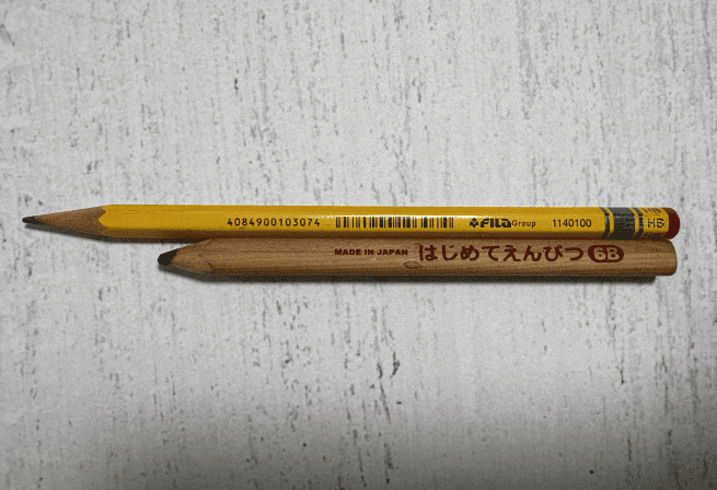 鉛筆の太さ比較