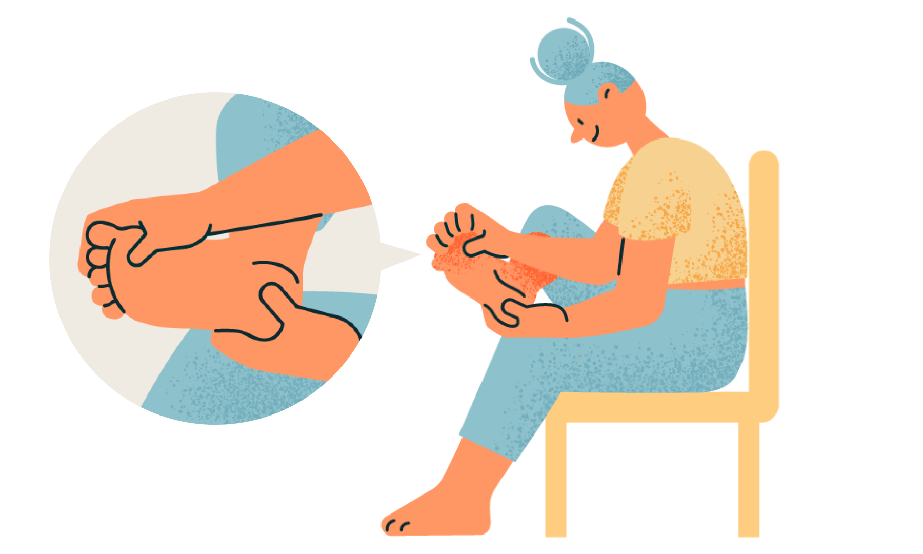 眠りを誘うかかとのツボ「失眠」