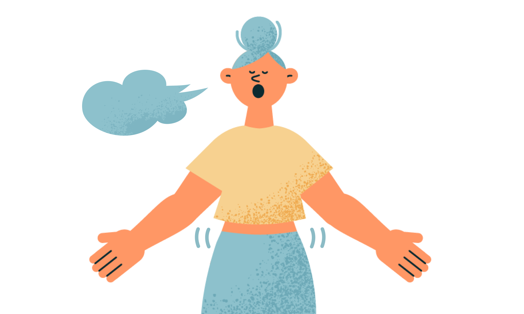 不安なときには腹式呼吸でリラックス