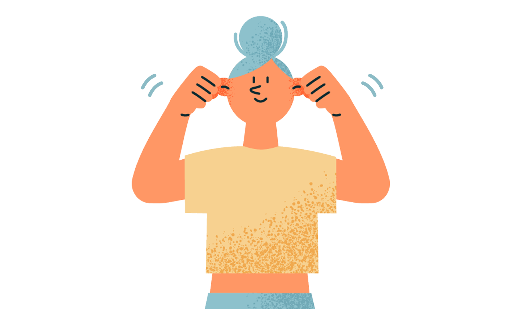 天気からくる頭痛をやわらげる耳ストレッチ