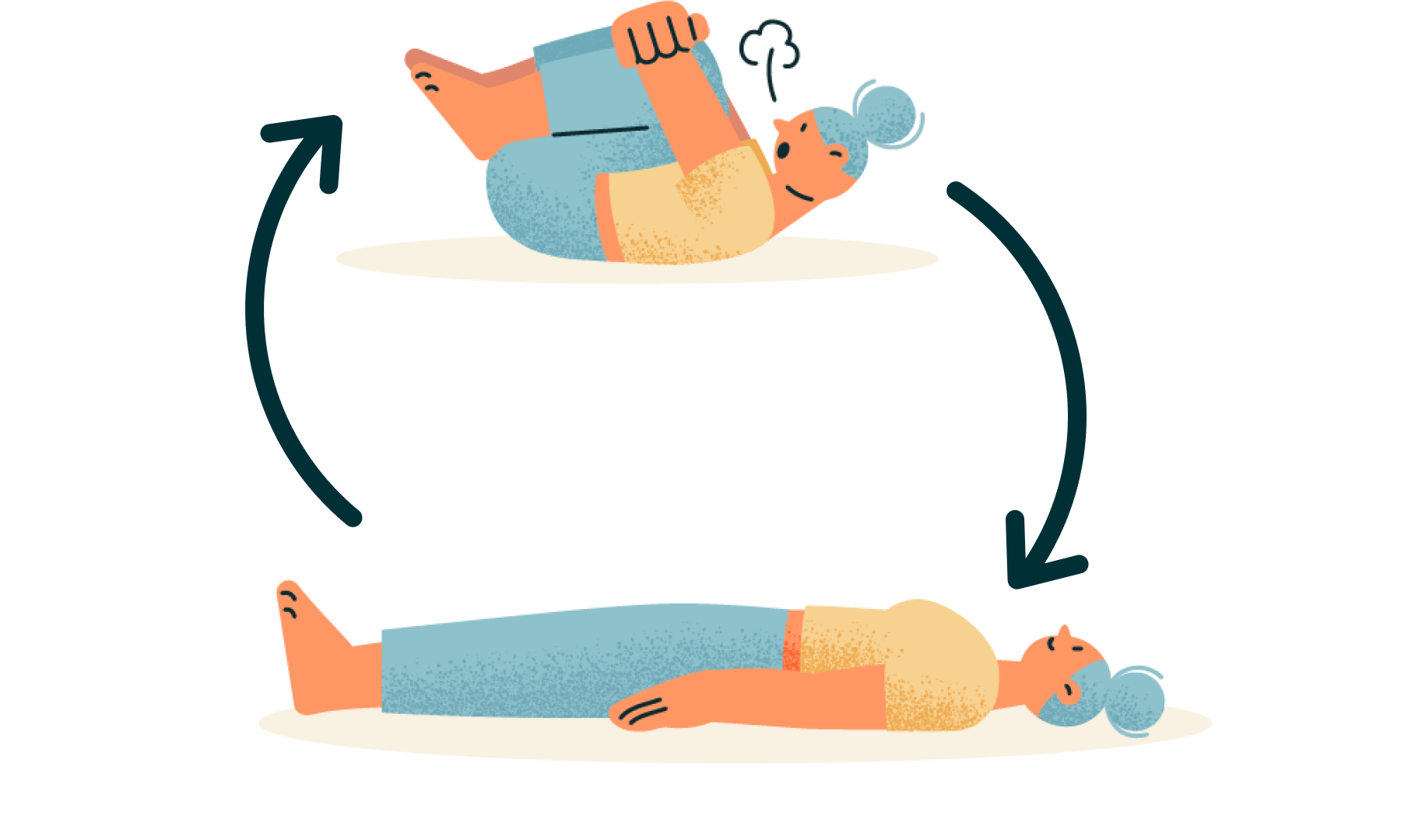 生理痛を和らげるストレッチ