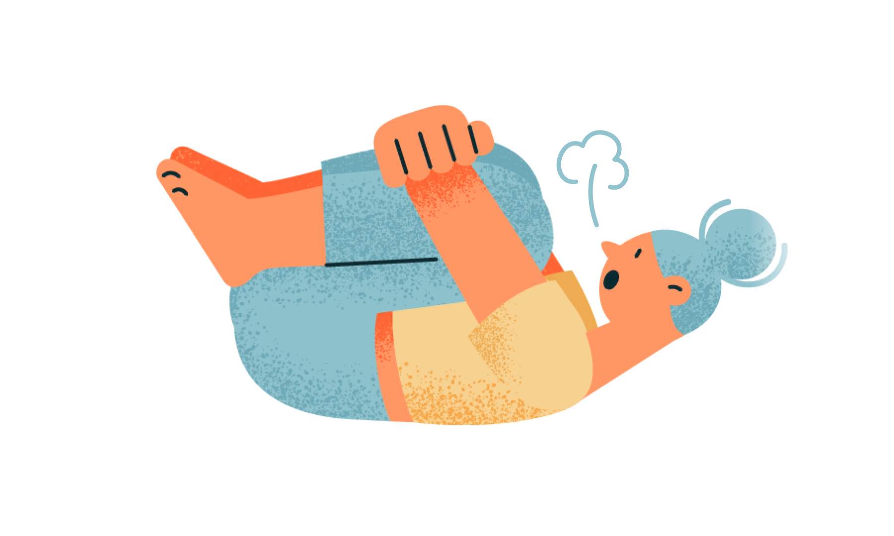 ガス抜きストレッチ！簡単おなら解消法