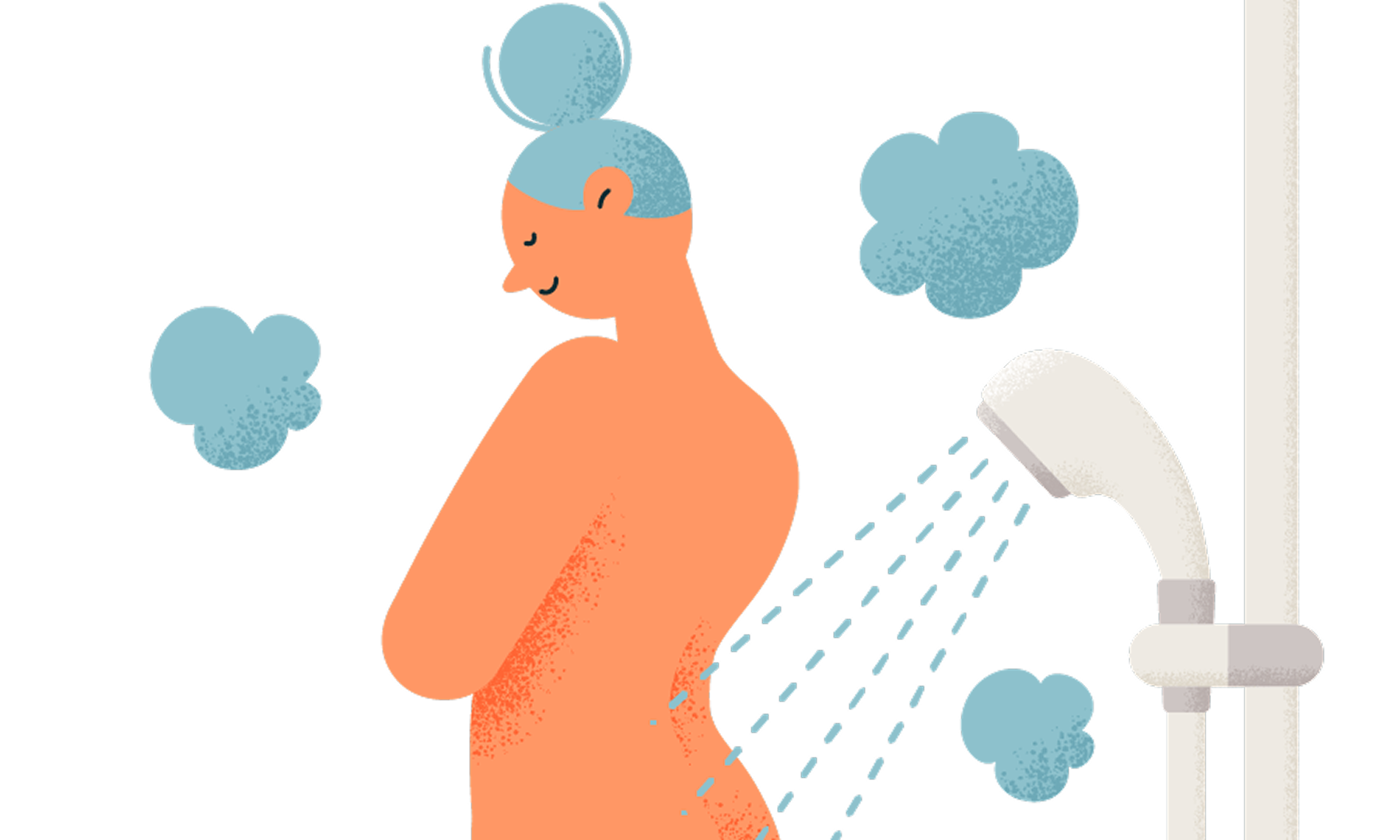 寝付けないときはシャワーで「仙骨」を温めよう