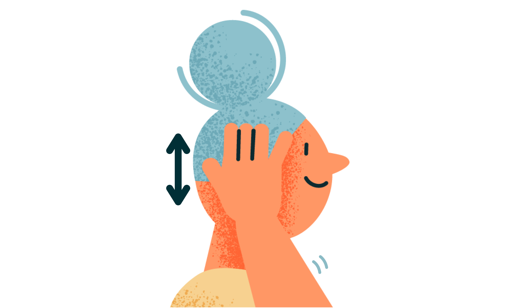 頭皮をゆるめてストレスによる肩こりを解消