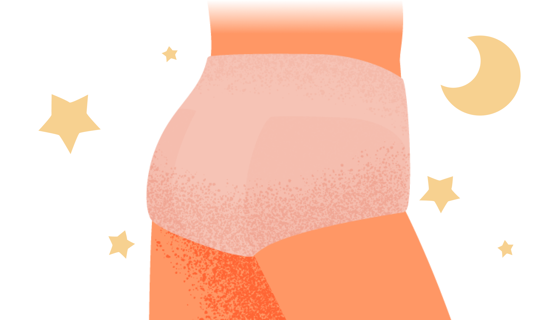 はくだけ安心リラックス。ショーツ型ナプキン