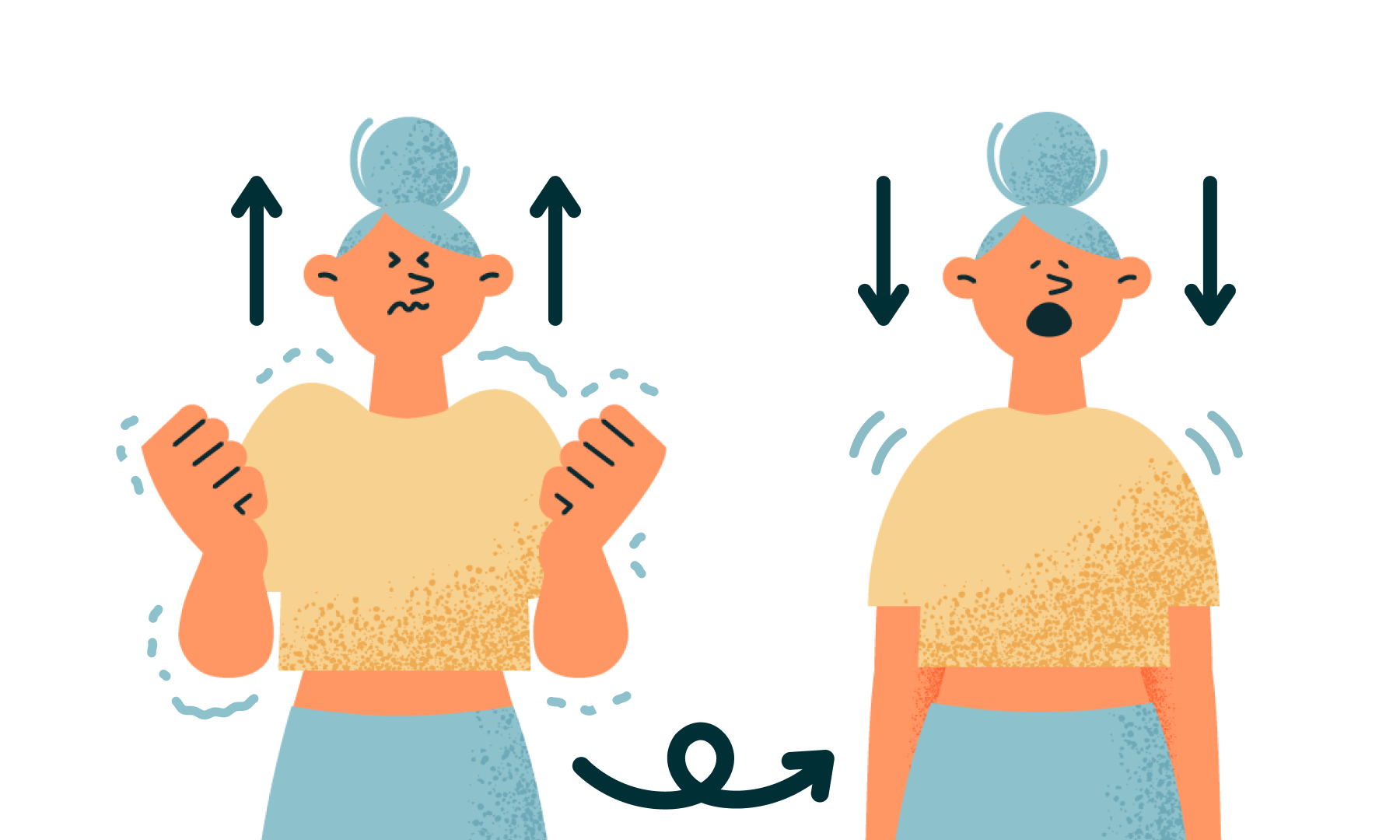 筋弛緩法でリラックス