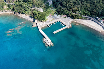 南伊豆釣り場紹介~松崎町エリア~ 石部港(いしぶこう)空撮写真