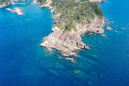 西伊豆釣り場紹介~西伊豆町エリア~ 安城岬(あじょうみさき)空撮写真