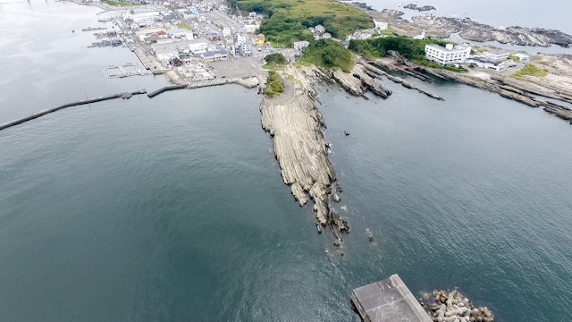 城ヶ島の釣り場案内～今も昔も釣り人に愛される人気釣り場！ 島全体がポイントの城ヶ島！～灘ヶ崎　空撮写真