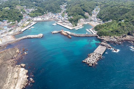 ～東伊豆の釣り場案内　下田市エリア　～　須崎港（すざきこう）空撮写真