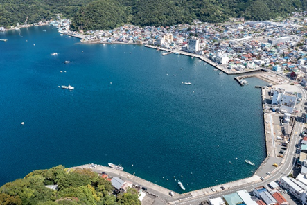 西伊豆釣り場紹介~沼津市エリア~ 戸田港(へだこう)空撮写真