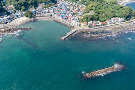 ～東伊豆の釣り場案内　河津町エリア　～　見高港（みたかこう）空撮写真