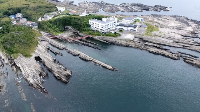 城ヶ島の釣り場案内～今も昔も釣り人に愛される人気釣り場！ 島全体がポイントの城ヶ島！～パイプ　空撮写真