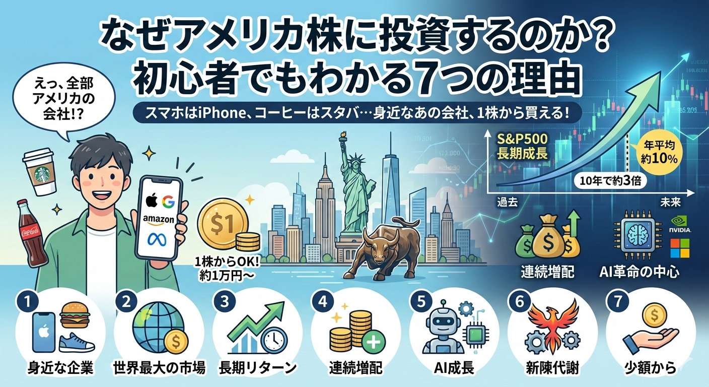 なぜアメリカ株に投資するのか？知っておきたい7つの理由