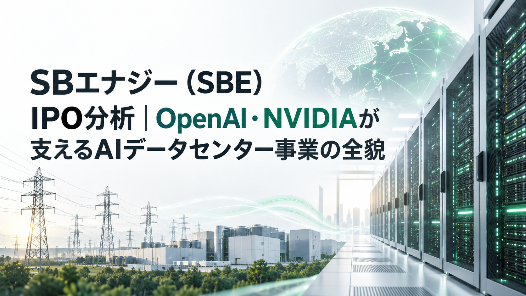 SBエナジー（SBE）IPO分析｜OpenAI・NVIDIAが支えるAIデータセンター事業の全貌
