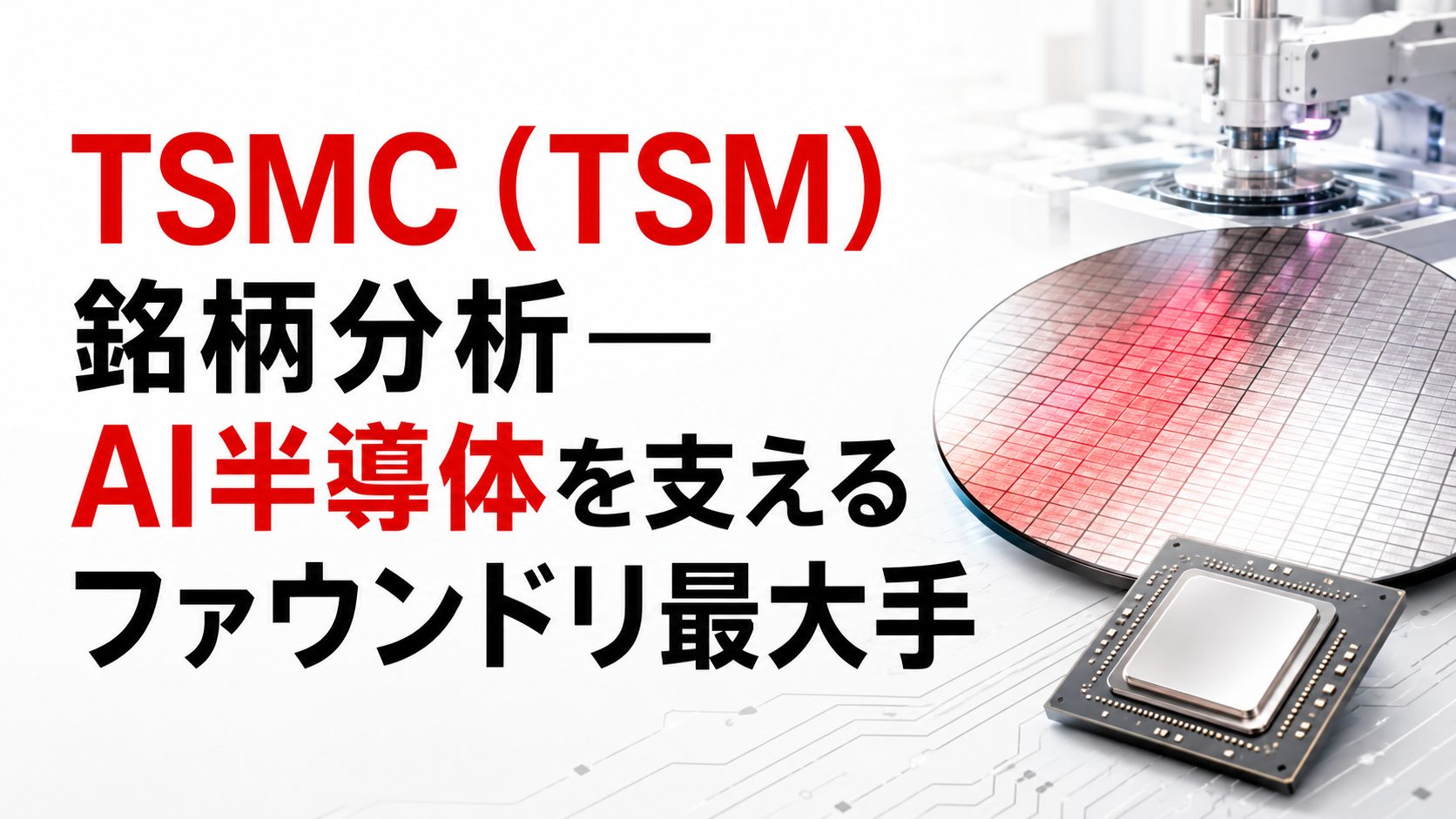 TSMC（TSM）銘柄分析―AI半導体を支えるファウンドリ最大手