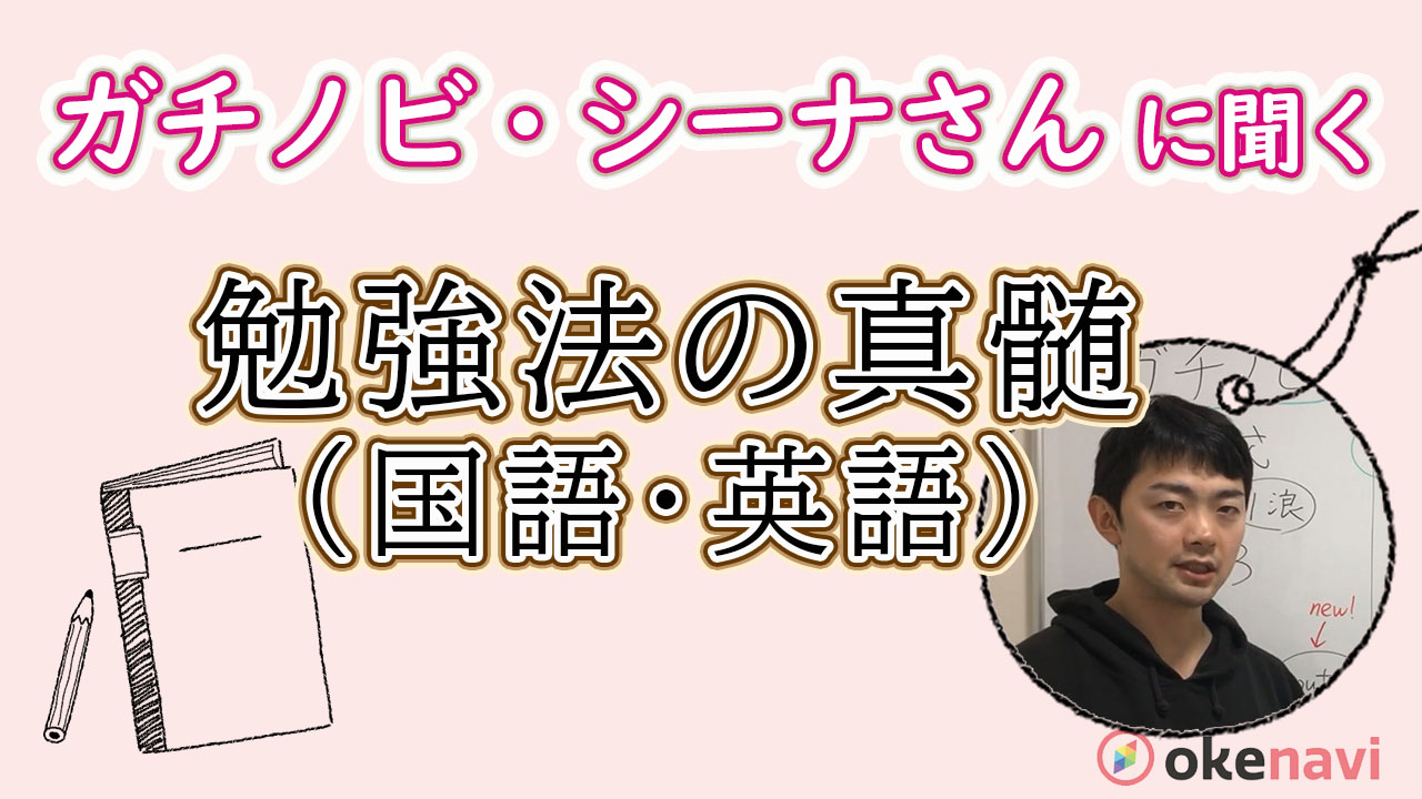 ガチノビのシーナさん(東大医学部卒)に聞く!勉強法の真髄 (国語・英語編)