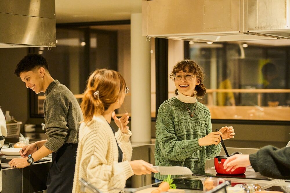 APUの学生寮のキッチン