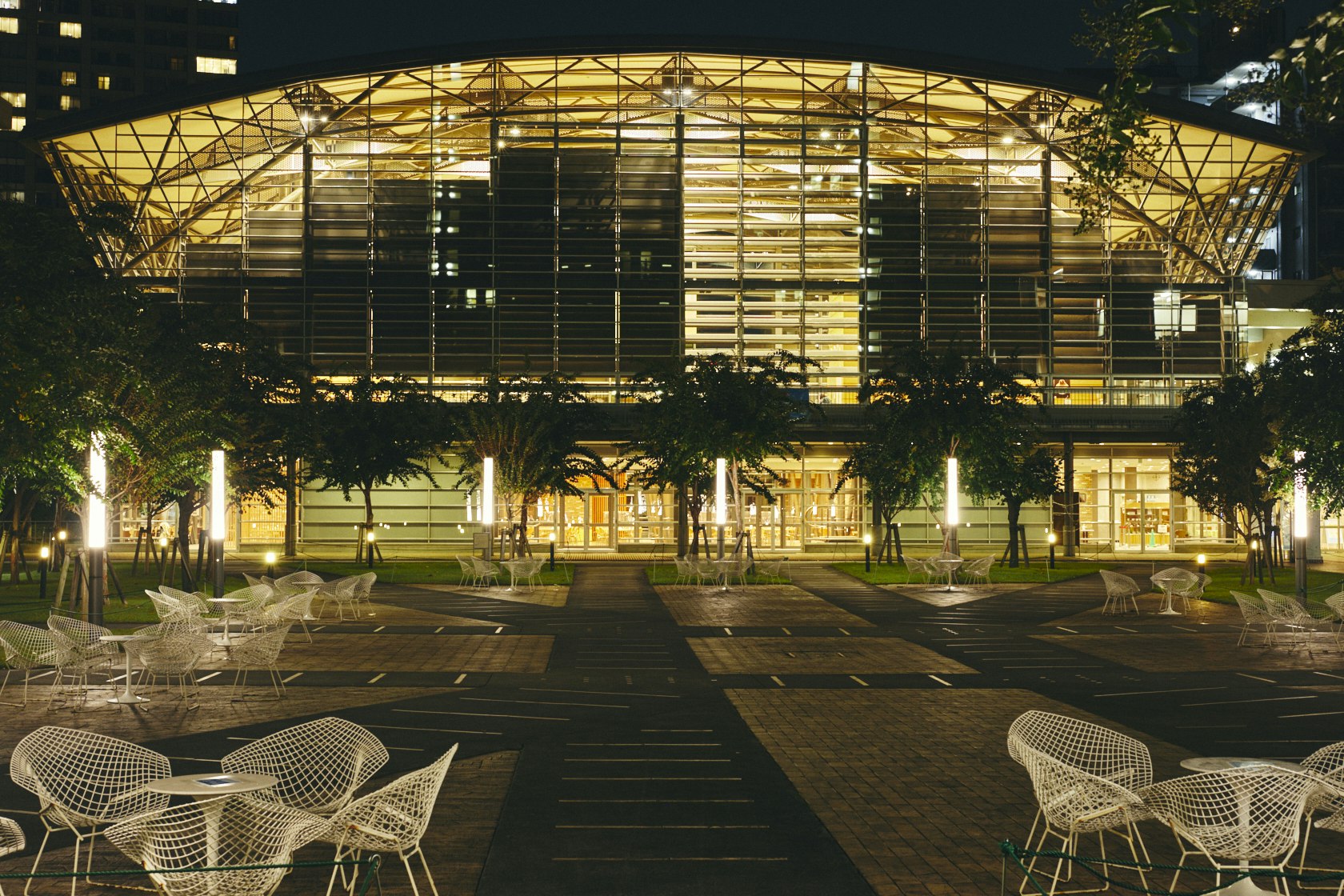 明治学院大学・白金キャンパスの夜風景