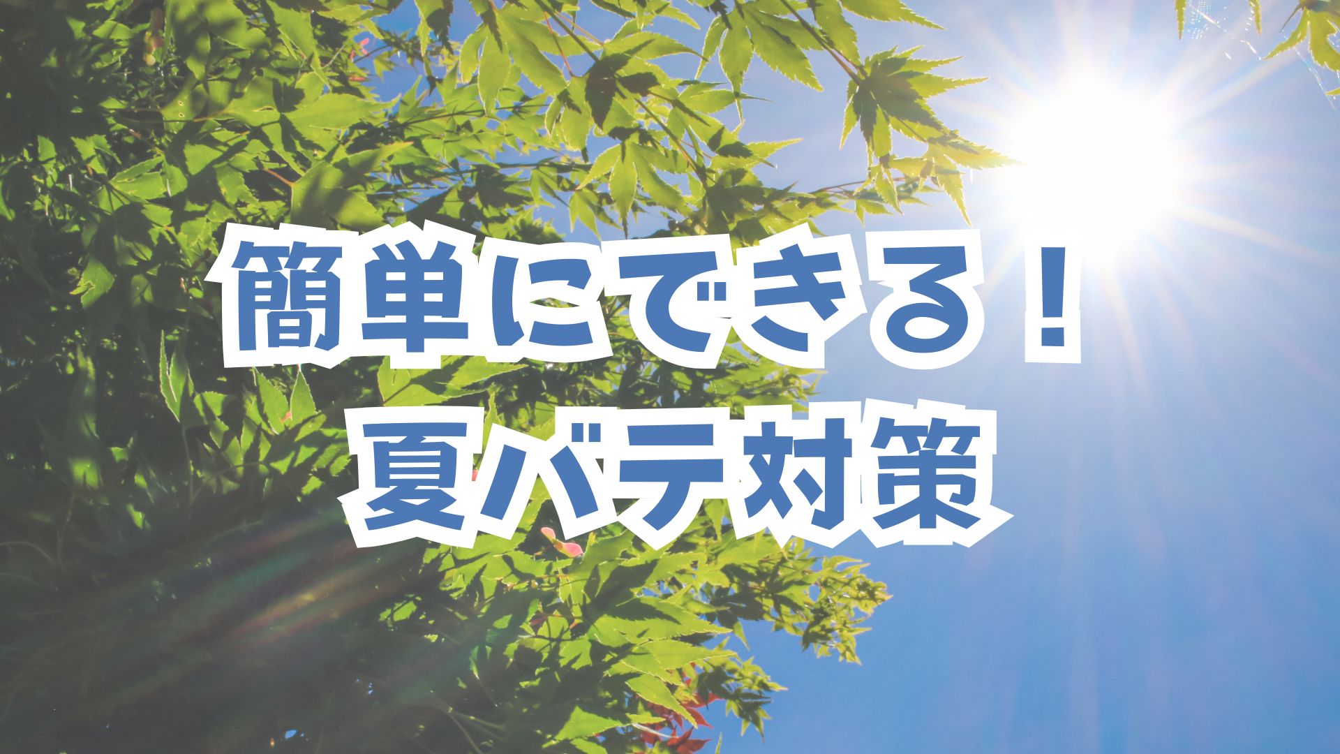 簡単にできる！夏バテ対策