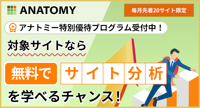 アナトミー特別優待プログラムの開始