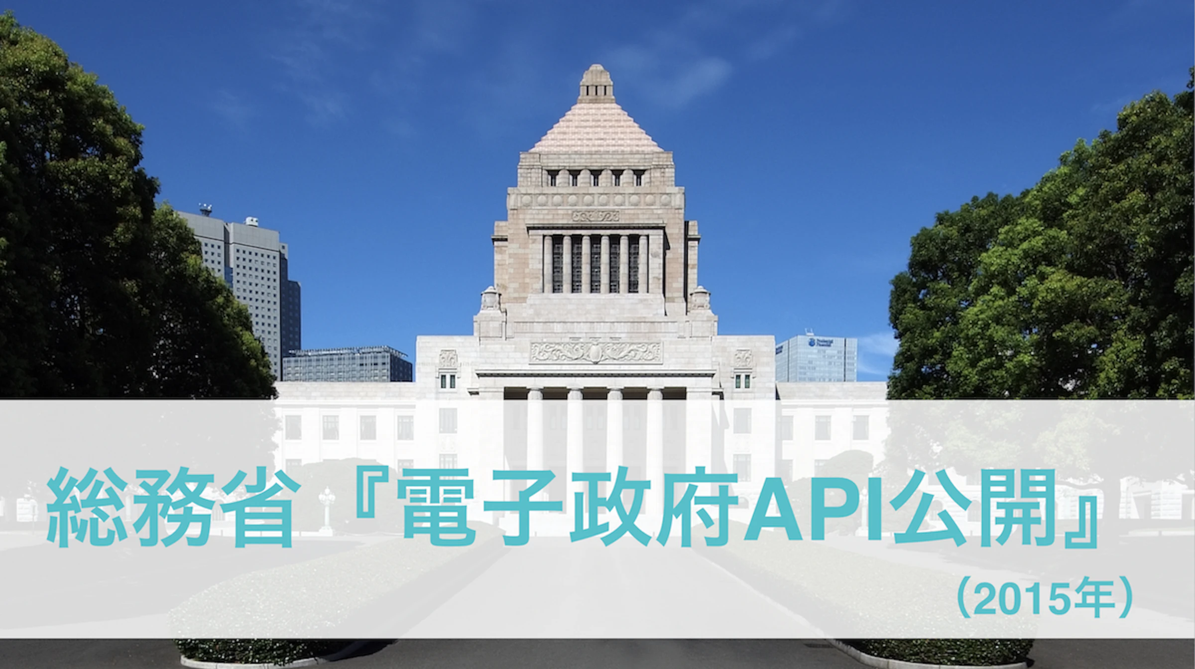 総務省「電子政府API公開」2015年