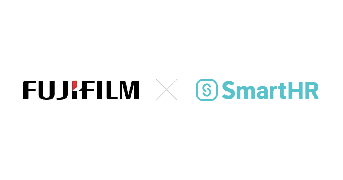 富士フイルムビジネスイノベーションとSmartHRのロゴ