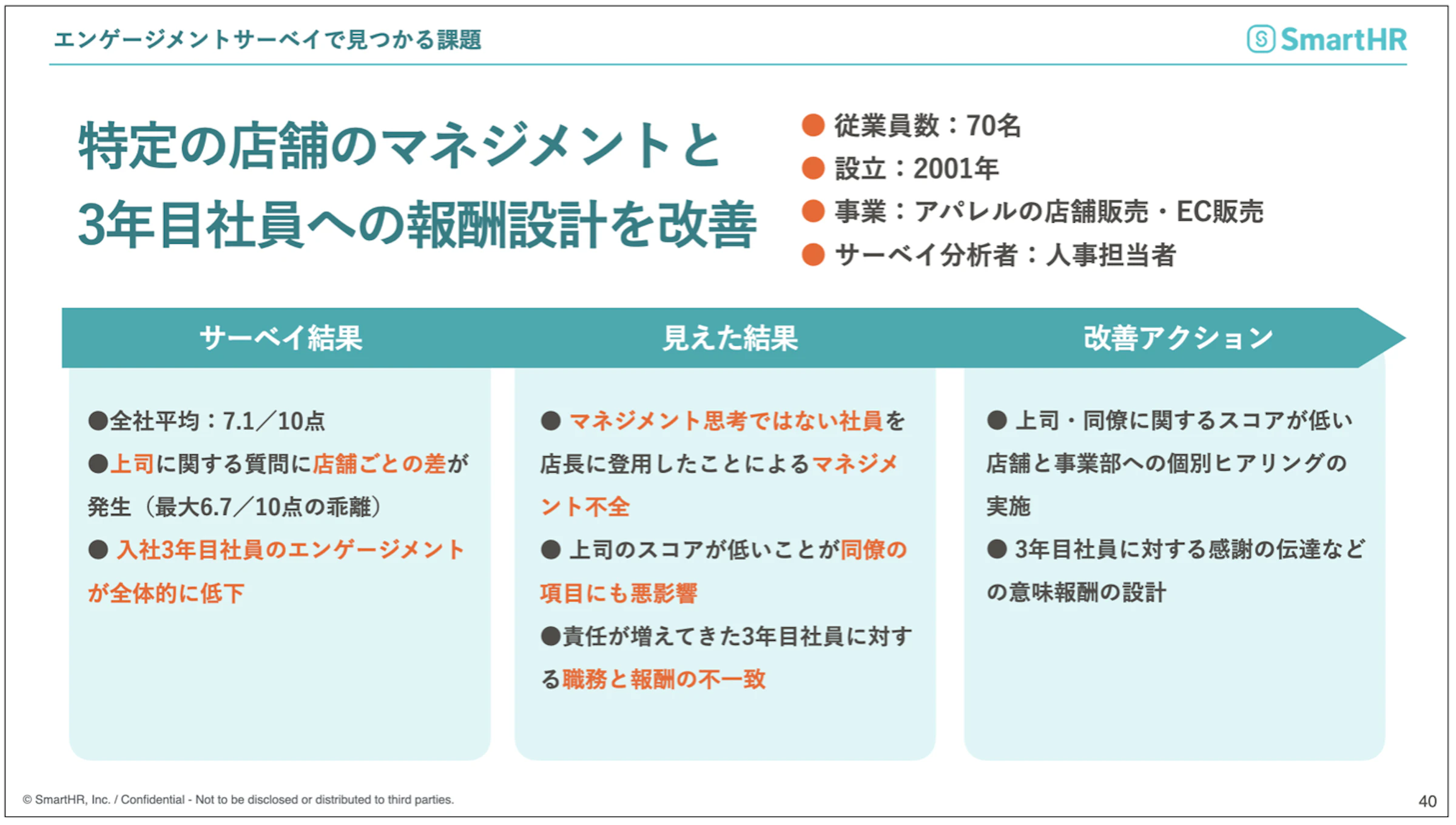 エンゲージメントサーベイで見つかる課題