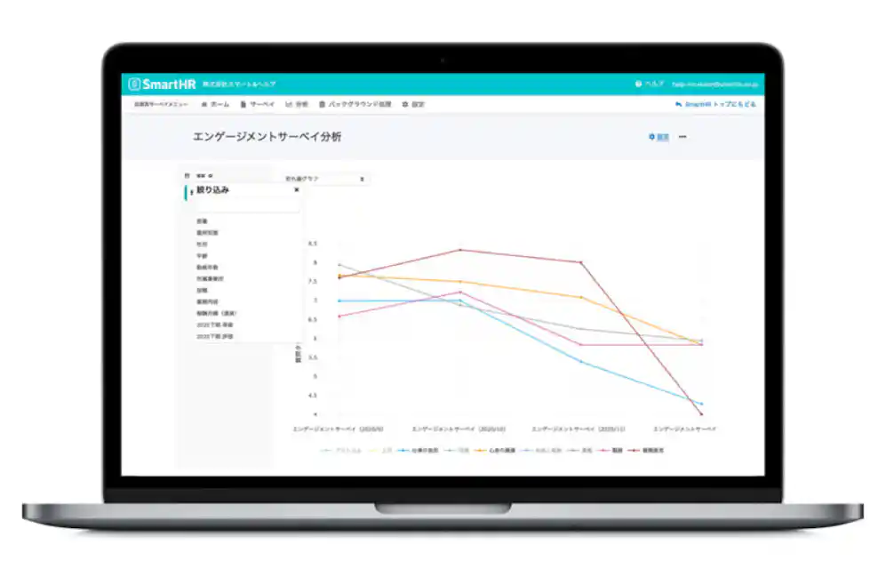 従業員サーベイ画面イメージ