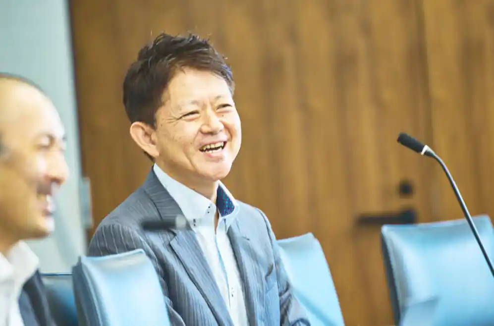 (人事労政部 次長 引地さん:プロジェクトマネージャーとして全体を統括)