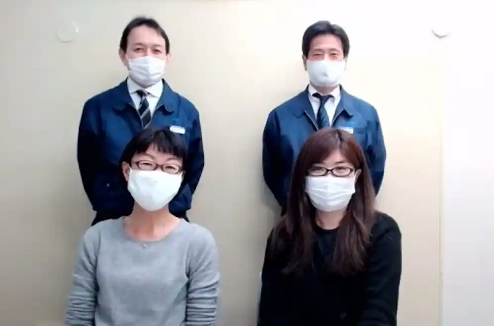 (左上 岩佐さん、左下 長田さん、右上 伊藤さん、右下 加藤さん)