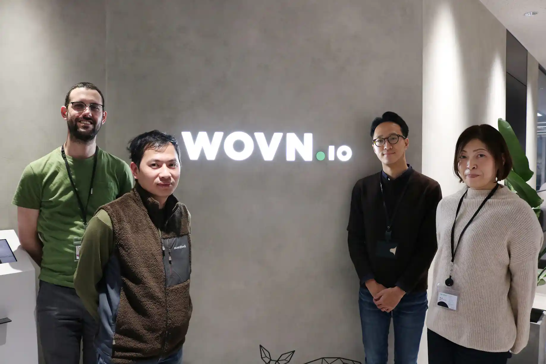 (左からカルロスさん、ダッドさん、田中さん、坂井さん)