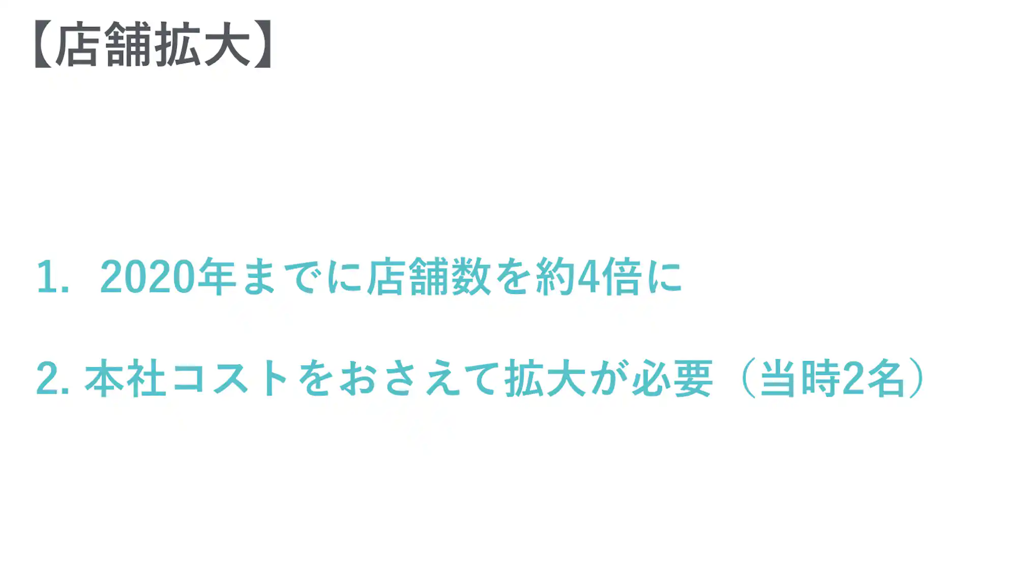 店舗拡大