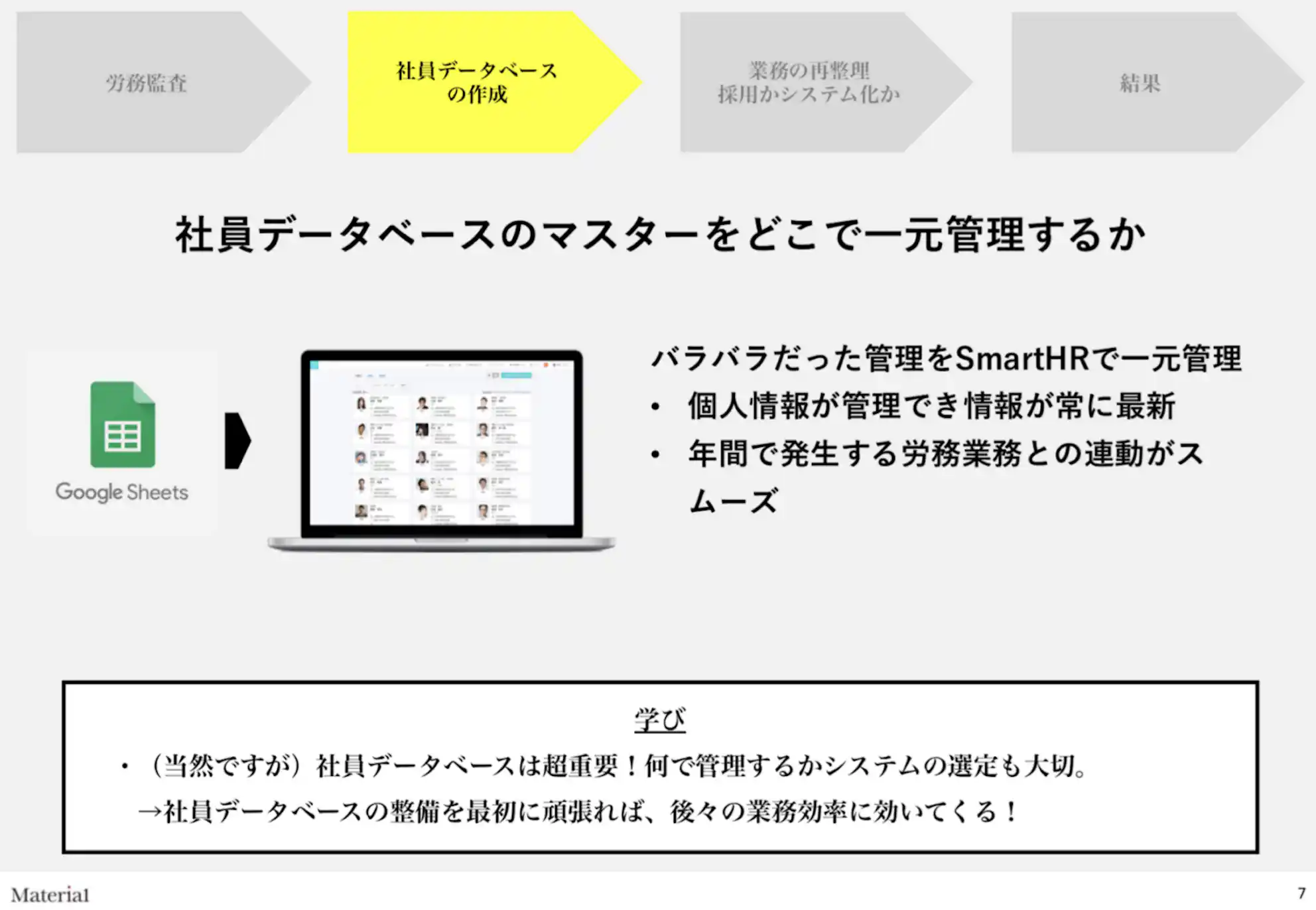 社員データベースのマスターをどこで一元管理するか その課題から学んだこと