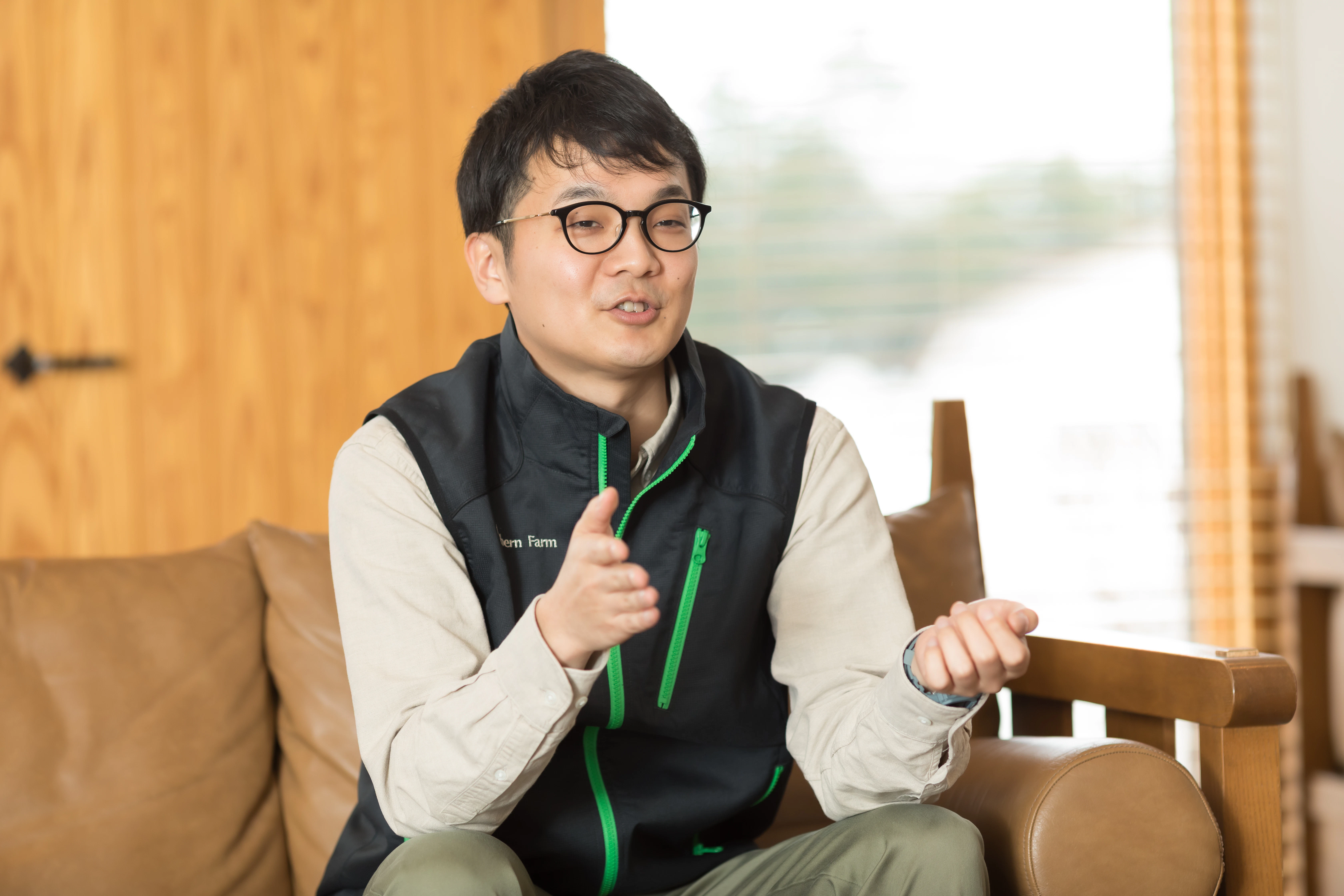 ノーザンファームの村元さん 