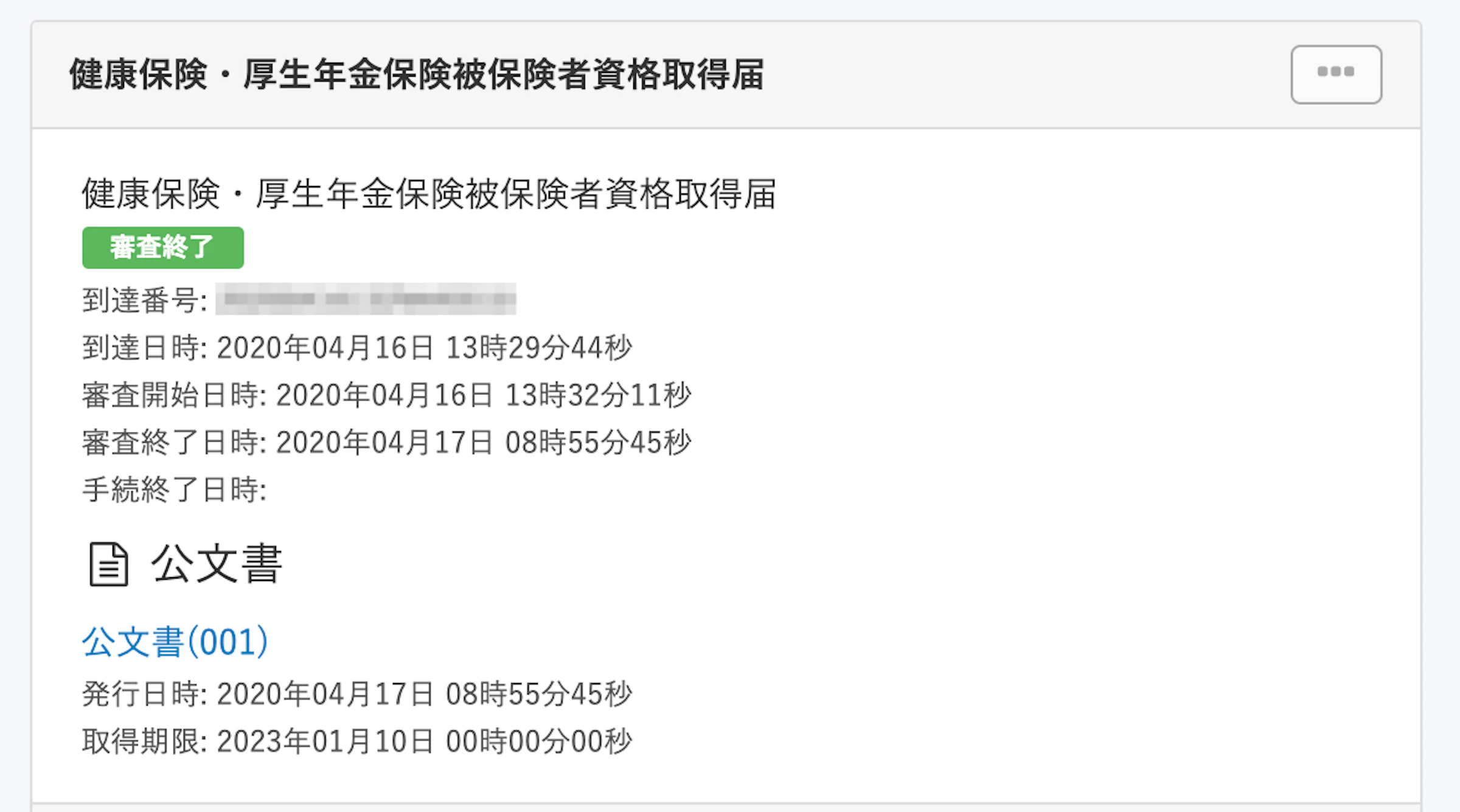 健康保険・厚生年金保険被保険者資格取得届の電子申請、公文書
