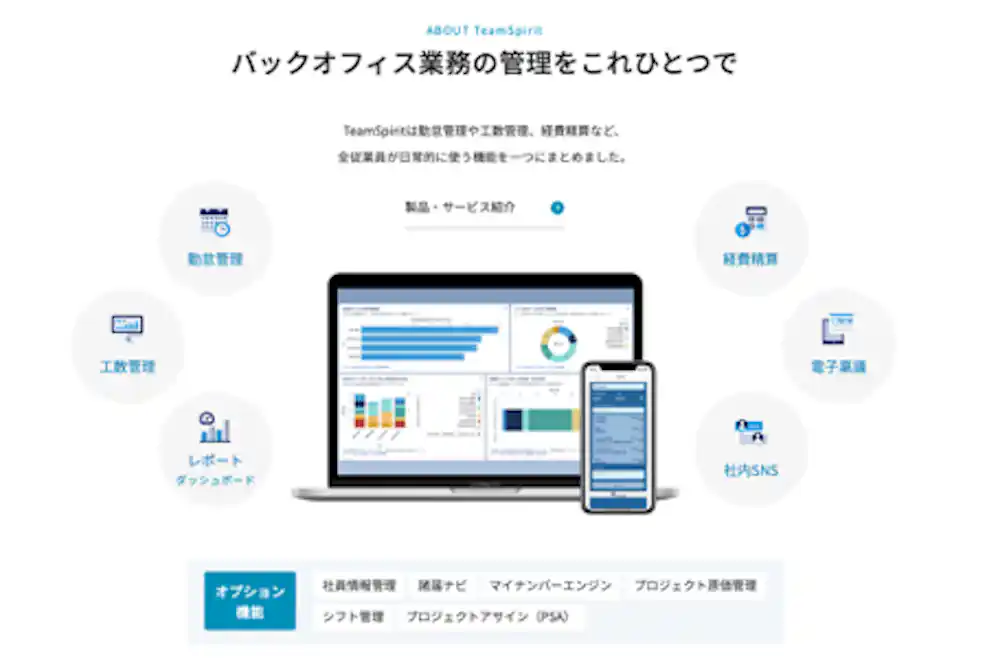 TeamSpiritサービスサイト