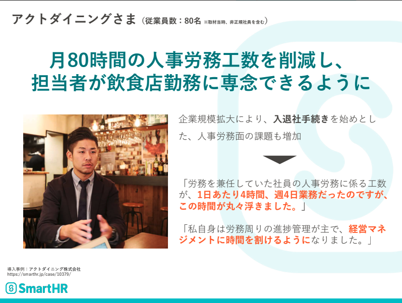 アクトダイニング株式会社様の事例