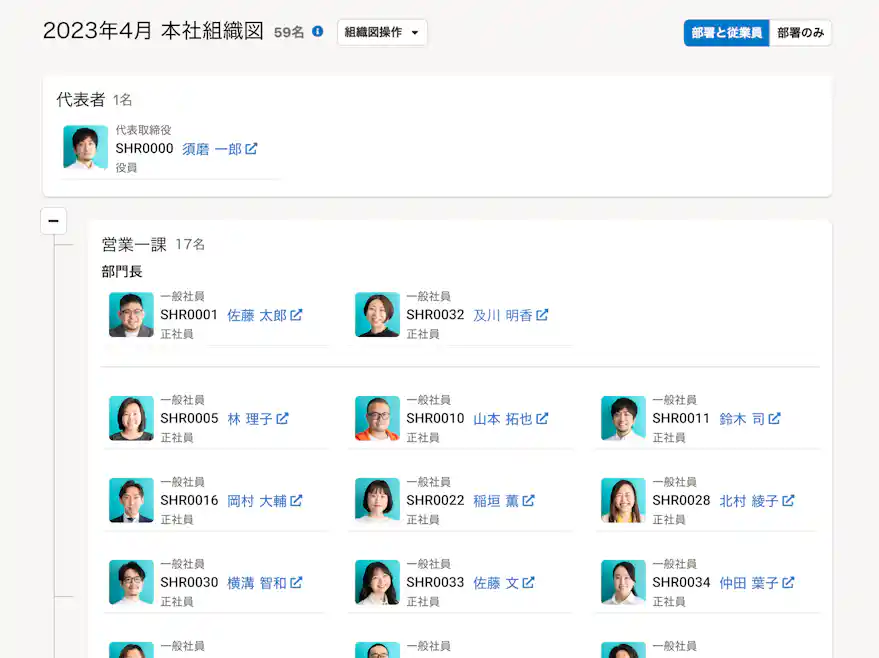 決まった配置案の確認画面