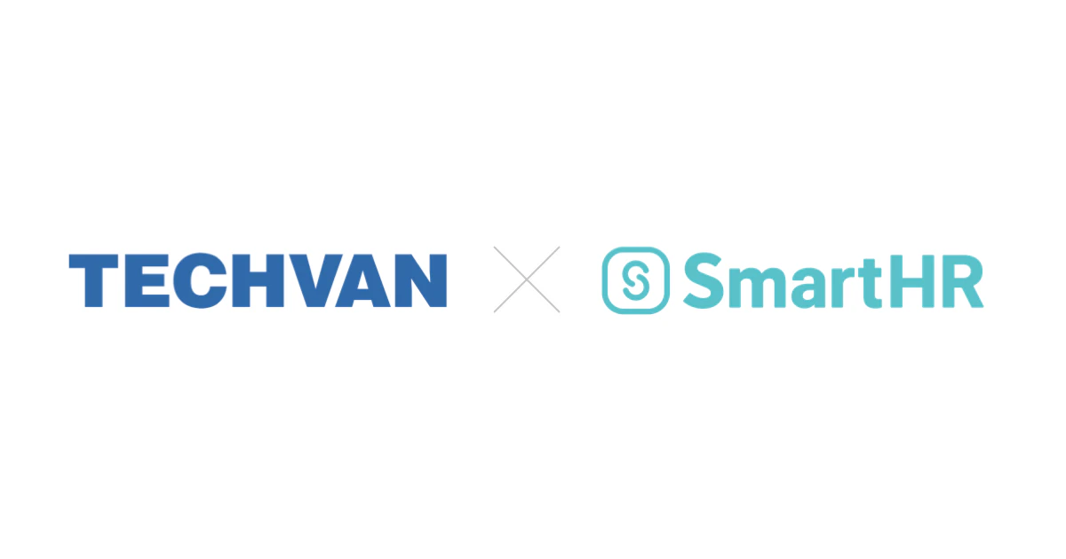 テクバンのロゴ×SmartHRのロゴ