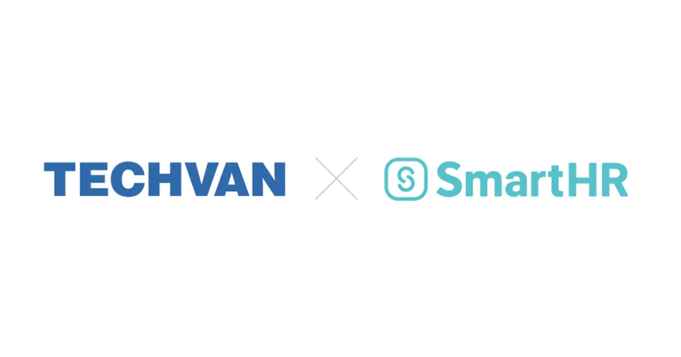 テクバンのロゴ×SmartHRのロゴ