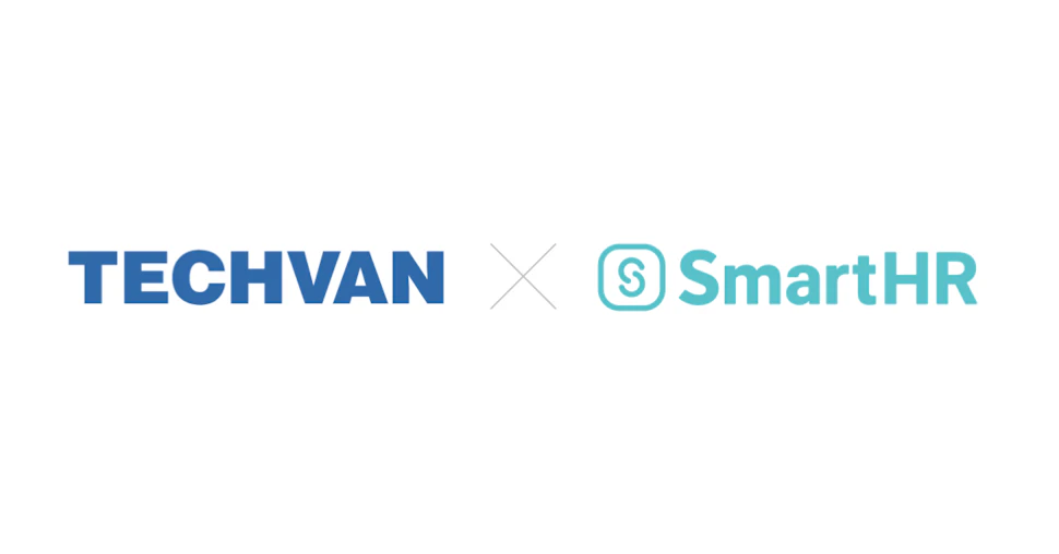 テクバンのロゴ×SmartHRのロゴ
