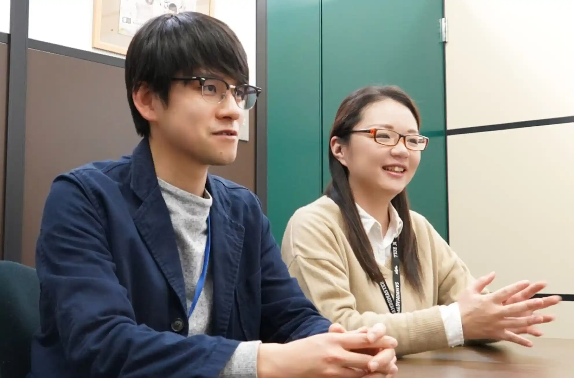 人事部の井坂さん(左)と、穴澤さん(右)