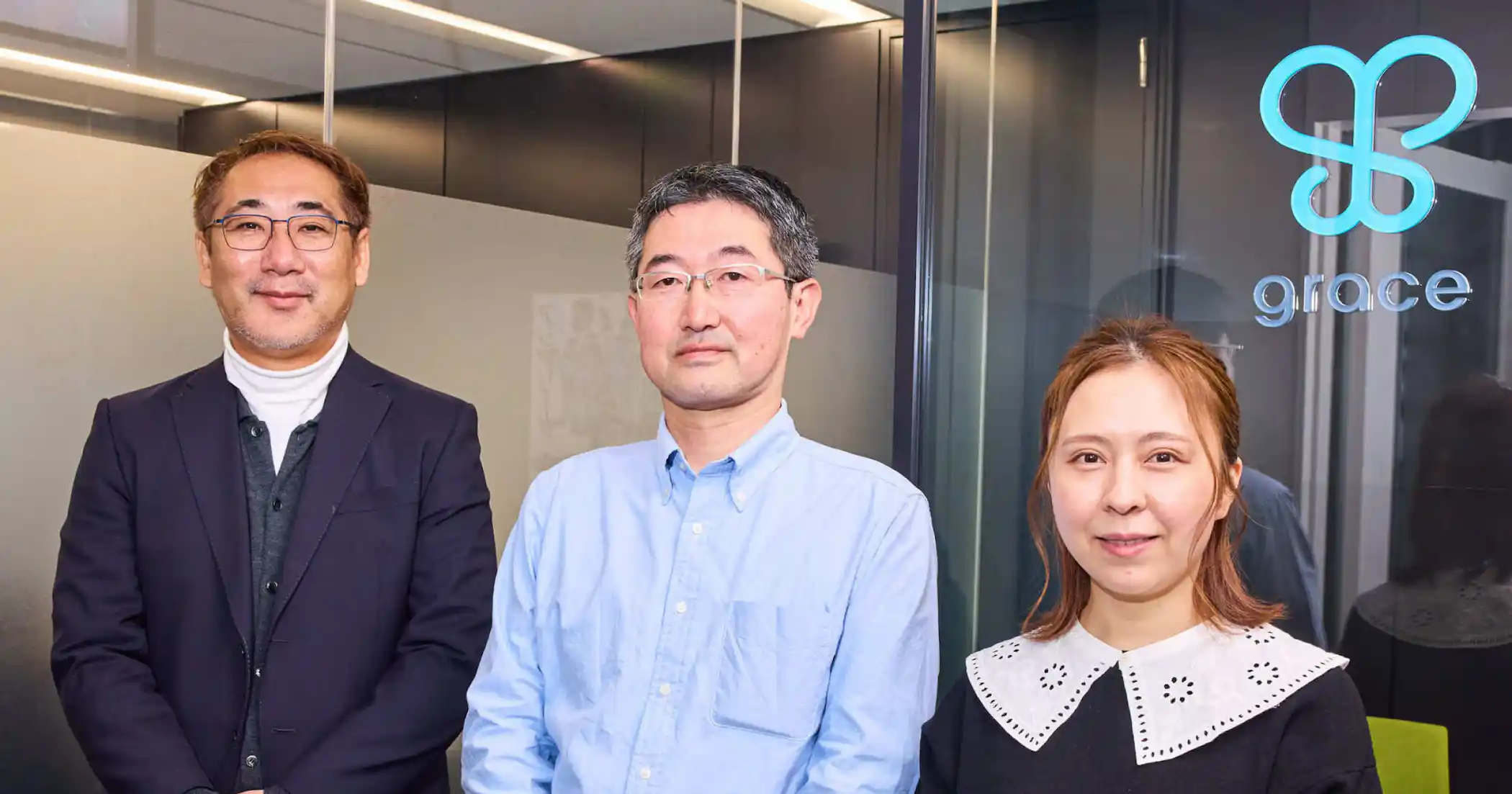 株式会社GRACE 管理部 堀池さん 石川さん 松山さん