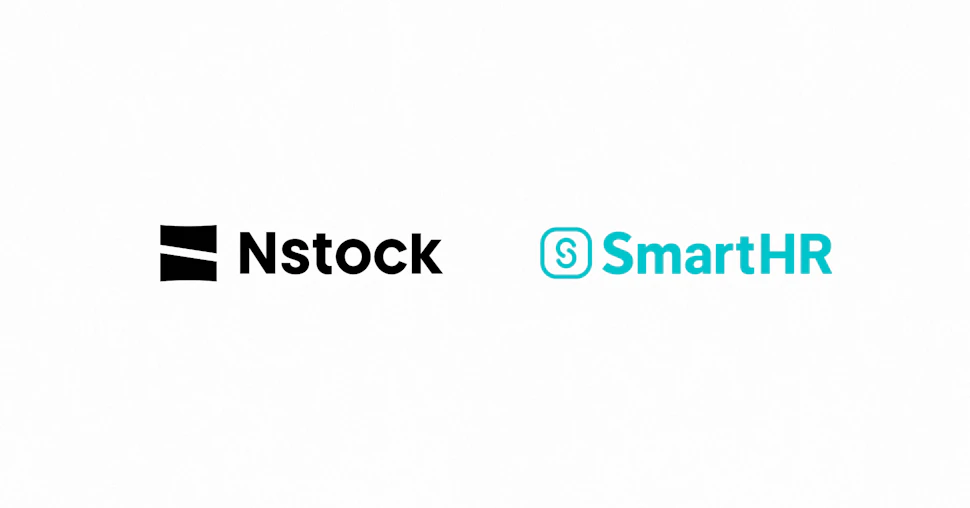 NstockとSmartHRのロゴ