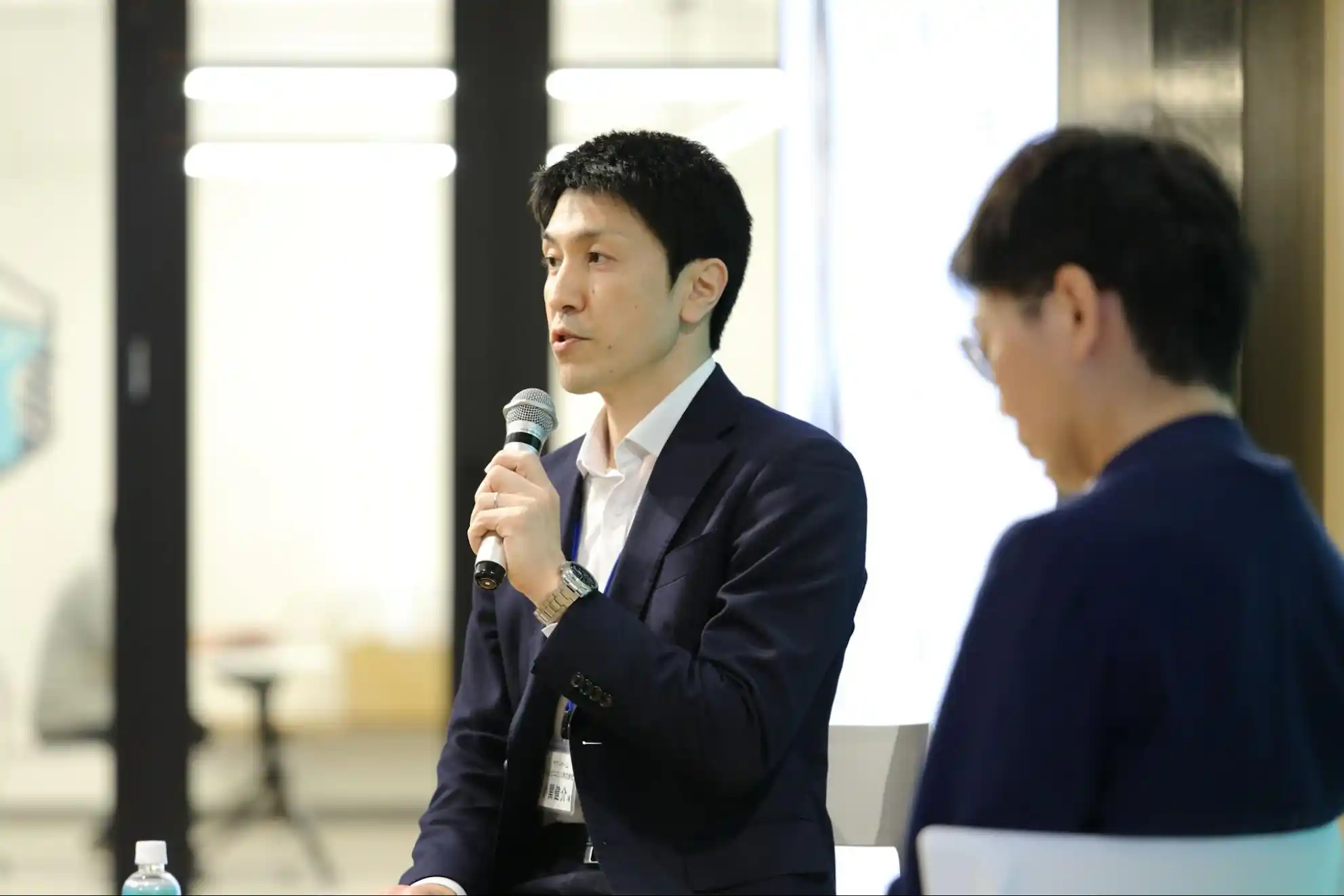 登壇中の様子