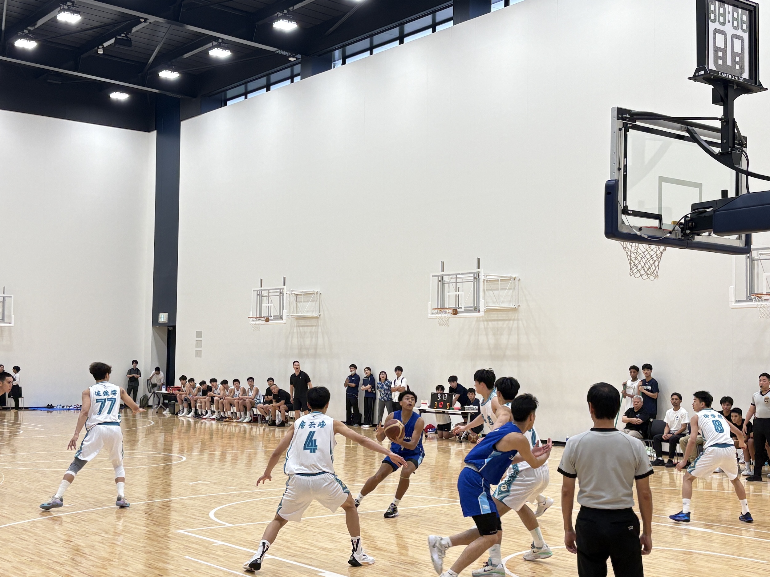 中国・福建省U18バスケットボール選抜チームと国スポ少年男子のバスケットボール交流会をサブアリーナにて開催