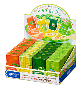 エアイン＜限定＞サラダ消しゴム」を発売｜PLUS プラス株式会社／PLUS