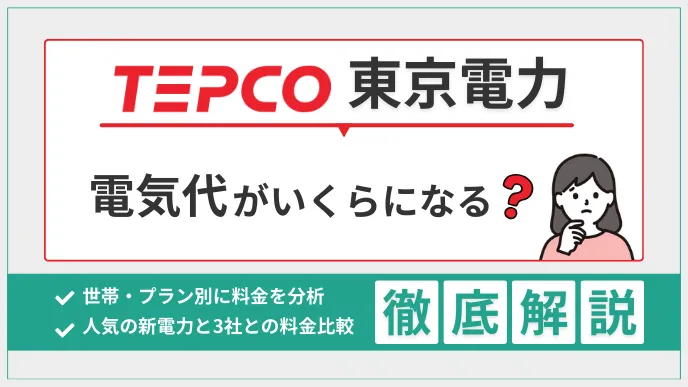 東京電力は電気代がいくらになる？世帯・プラン別に料金を徹底分析！